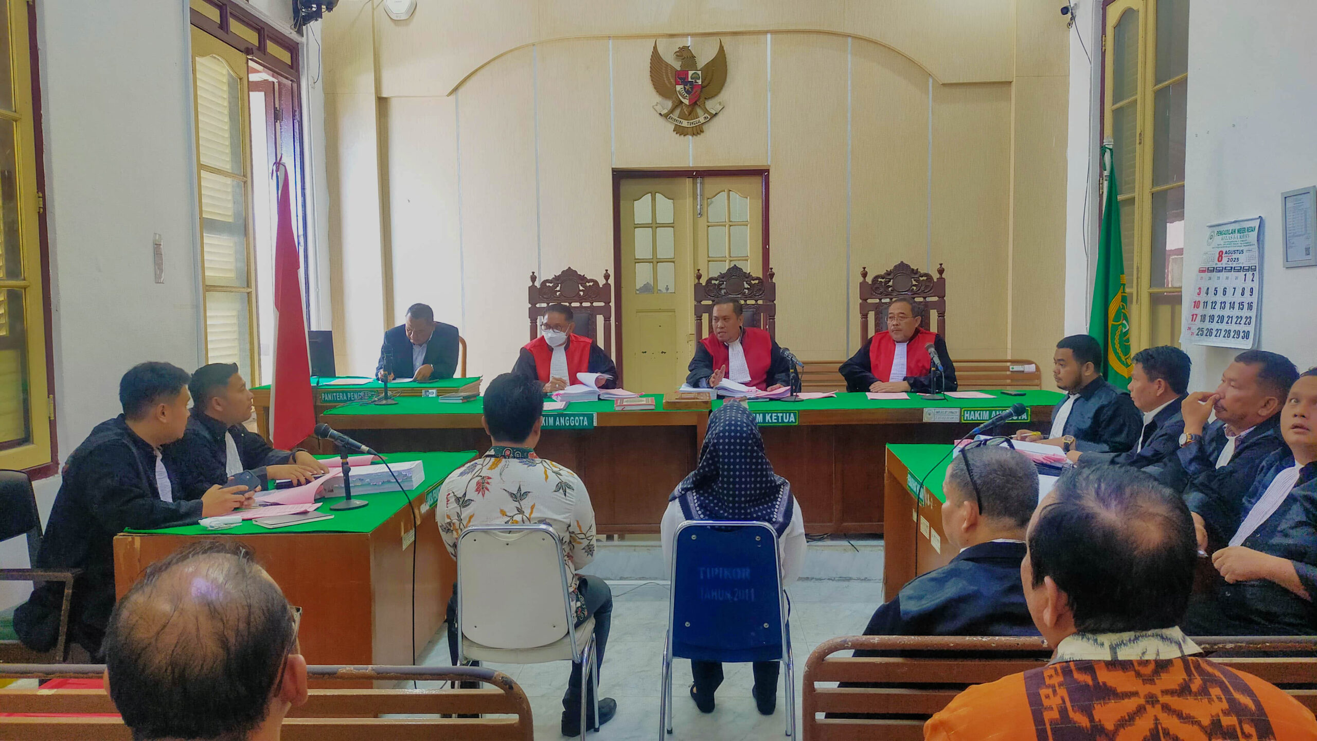 SIDANG AGENDA SAKSI ATAS PERKARA TIPIKOR PENGELOLAAN KEUANGAN DESA BANDAR KUMBUL